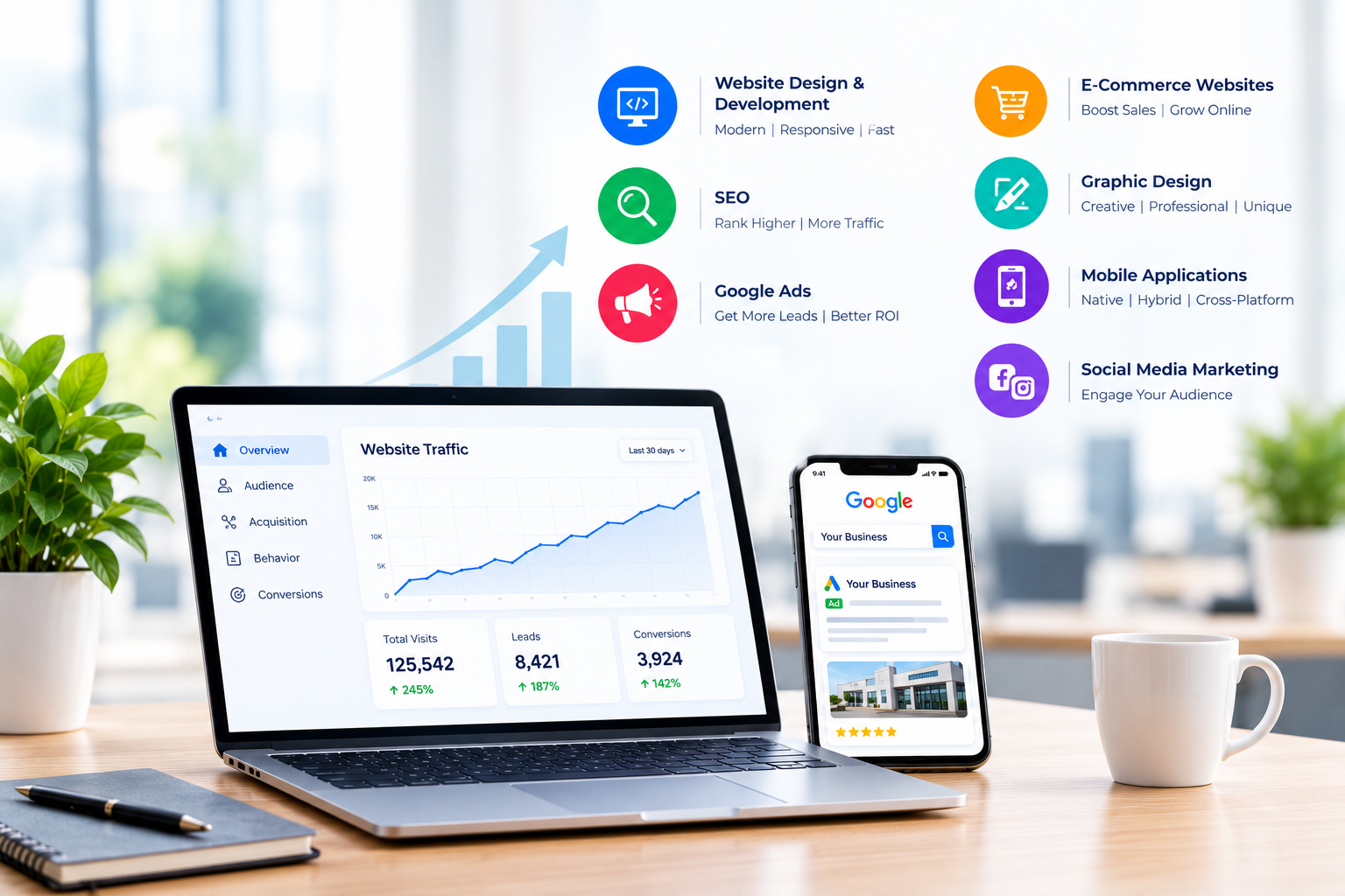 Build a Strong Online Presence with Digital Marketing by Digital Web Tech